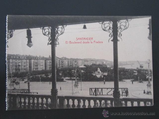 Postales: Postal Cantabria. Santander. El Boulevard desde la Pradera. - Foto 1