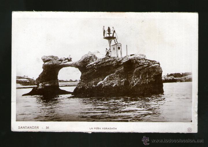 Postales: SANTANDER LA PE&Ntilde;A HORADADA - Edici&oacute;n HAUSER - Postal - Foto 1