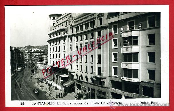 Postales: POSTAL SANTANDER, EDIFICIOS MODERNOS, CALLE CALVO SOTELO, P93281 - Foto 1