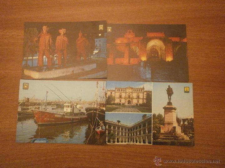 Postales: 8 POSTALES LAREDO  REVERSO SIN TITULO NI EDITOR - Foto 1