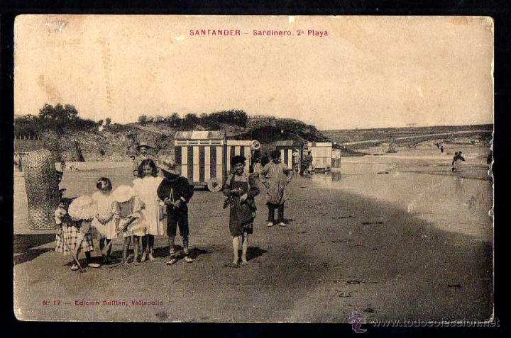 Postales: Santander. Sardinero.. Circulada 1909 - Foto 1