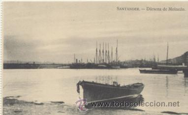 Postales: Santander.- D&aacute;rsena de Molnedo. - Foto 1