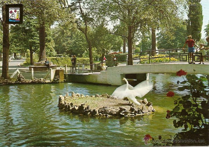 Postales: POSTAL JARDINES DE PEREDA, SANTANDER, SIN CIRCULAR - Foto 1