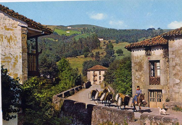 Postales: LLERANA (CANTABRIA).- EL LECHERO - Foto 1