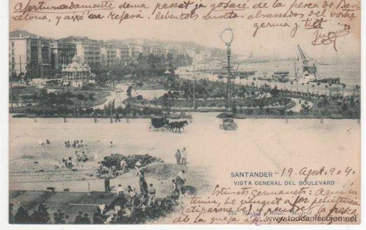 Postales: SANTANDER - VISTA GENERAL DEL BOULEVARD - Foto 1