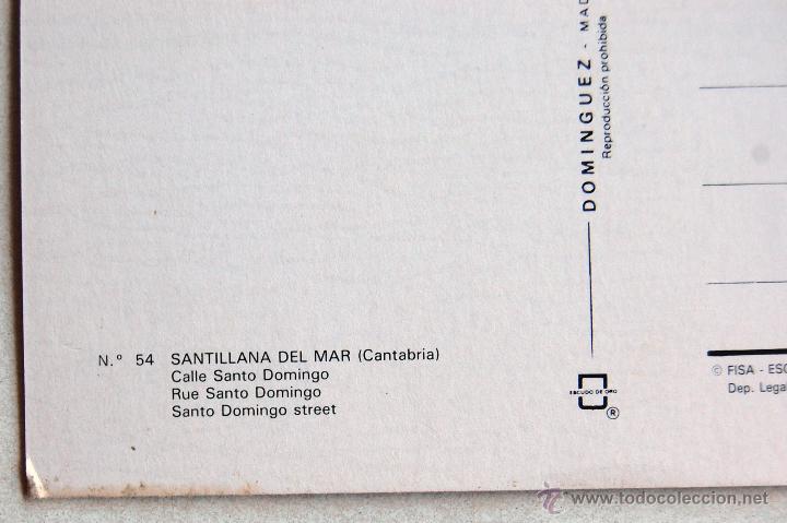 Postales: POSTAL DE SANTILLANA DEL MAR (CANTABRIA). - Foto 3
