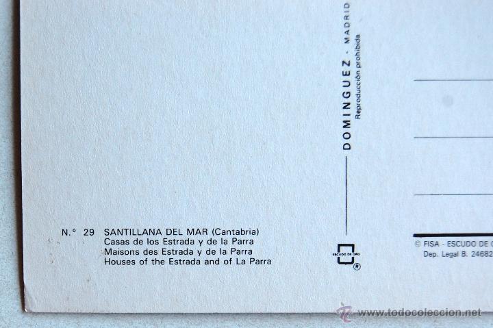 Postales: POSTAL DE SANTILLANA DEL MAR (CANTABRIA). - Foto 3