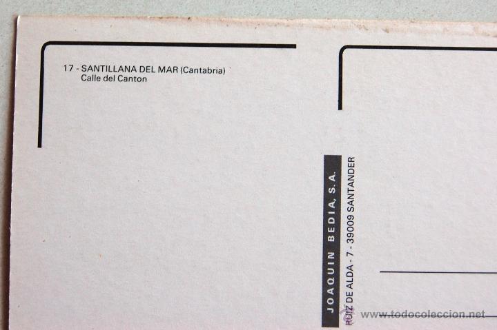 Postales: POSTAL DE SANTILLANA DEL MAR (CANTABRIA). - Foto 3