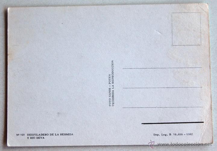 Postales: POSTAL DEL DESFILADERO DE LA HERMIDA Y RIO DEVA (CANTABRIA). - Foto 2