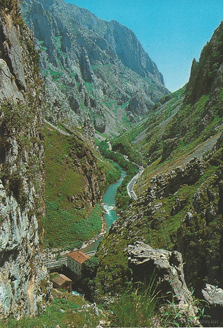 Cartoline: Desfiladero de la Hermida. Picos de Europa. N&ordm; 131 - Bustamante de Potes