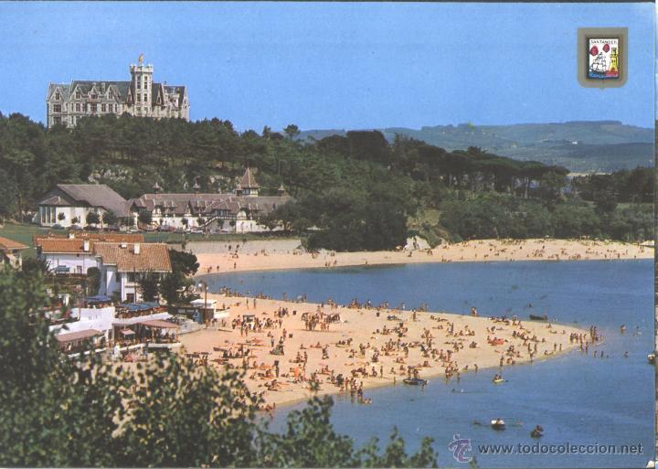 Postales: SANTANDER - PLAYA DE LA MAGDALENA - Foto 1