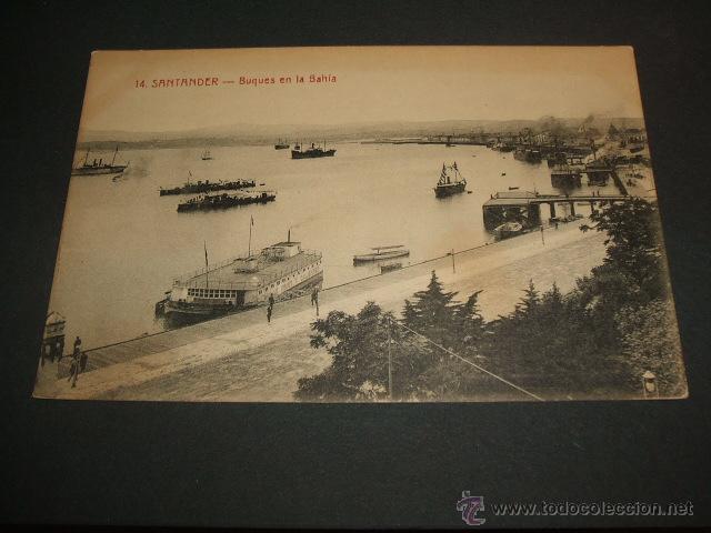 Postales: SANTANDER BUQUES EN LA BAHIA - Foto 1