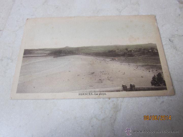 Postales: POSTAL ANTIGUA ESCRITA PLAYA DE SUANCES - Foto 1