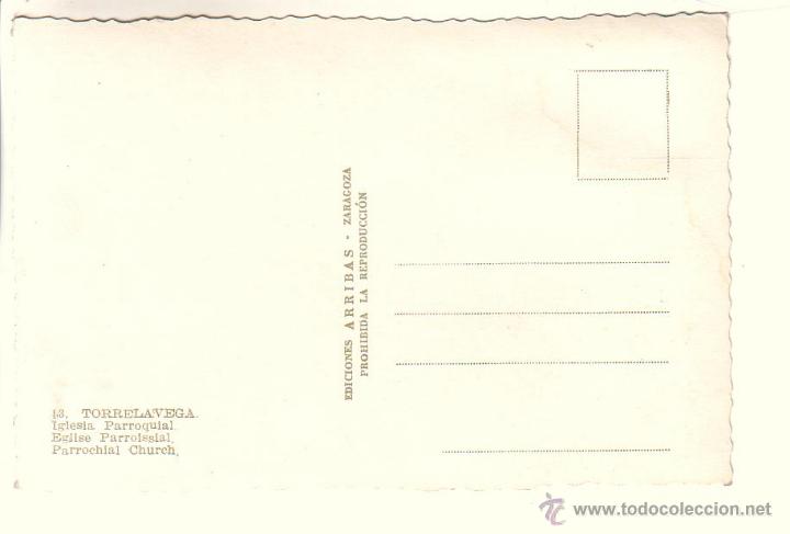 Postales: TORRELAVEGA.- IGLESIA PARROQUIAL - Foto 2