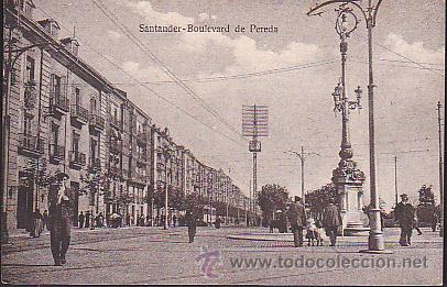 Postales: POSTAL SANTANDER BOULEVARD DE PEREDA - Foto 1