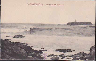 Postales: POSTAL SANTANDER ENTRADA AL PUERTO - Foto 1