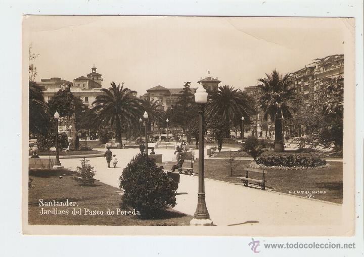 Postales: SANTANDER. JARDINES DEL PASEO DE PEREDA - Foto 1