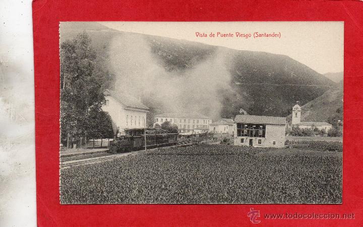 Postales: puente viesgo. tren - Foto 1