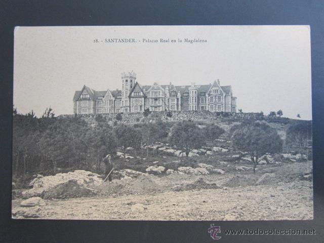 Postales: POSTAL SANTANDER. PALACIO REAL EN LA MAGDALENA. - Foto 1