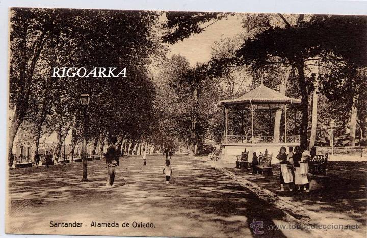 Postales: SANTANDER.- ALAMEDA DE OVIEDO - Foto 1