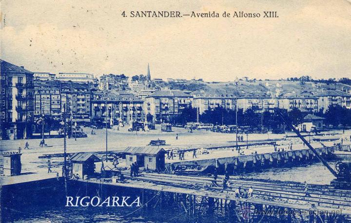 Postales: SANTANDER.- AVENIDA DE ALFONSO XIII - Foto 1