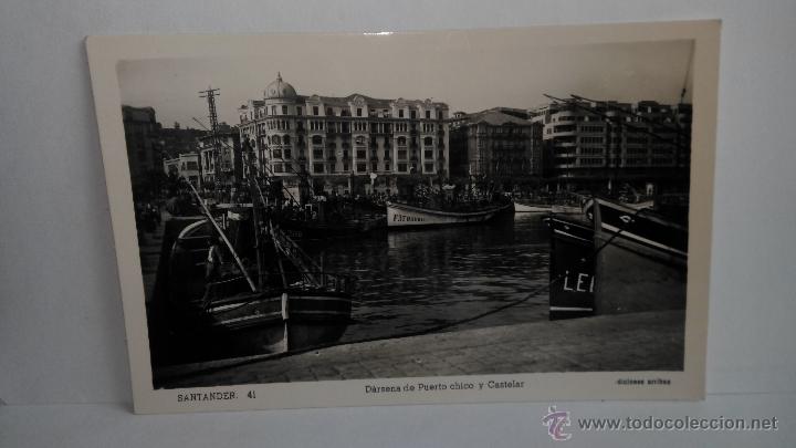 Postales: postal de santander antigua darsena - Foto 1