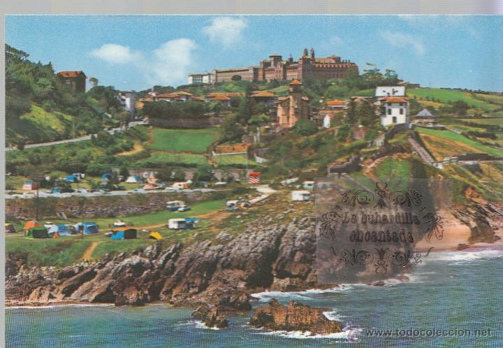 Cartes Postales: POSTAL - CANTABRIA - COMILLAS ACANTILADO DE PORTILLO - FOTO A. BUSTAMANTE - NO CIRCULADA