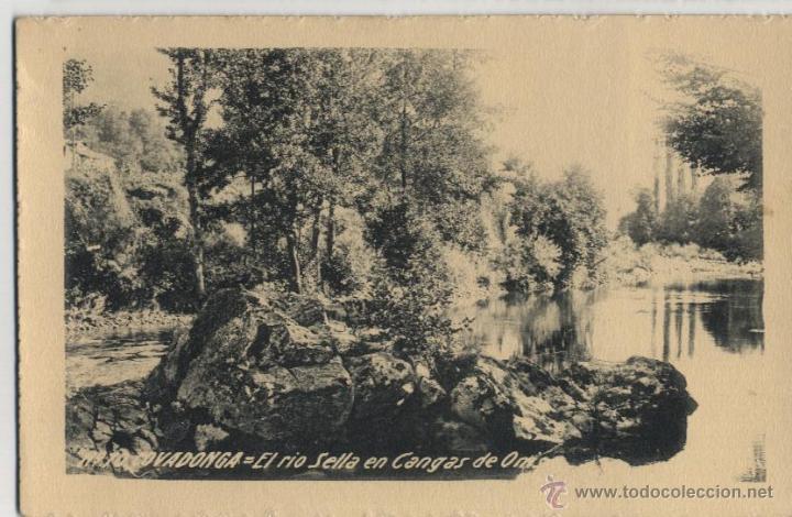 Postales: Postal Covadonga: el r&iacute;o Sella en Cangas de On&iacute;s - Foto 1