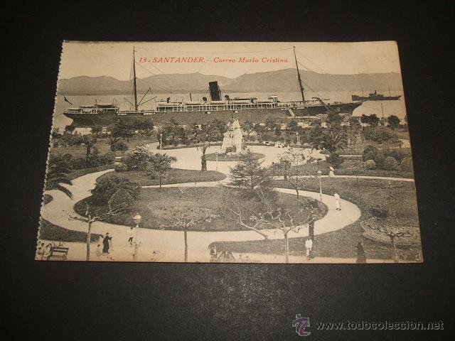 Postales: SANTANDER CORREO MARIA CRISTINA - Foto 1