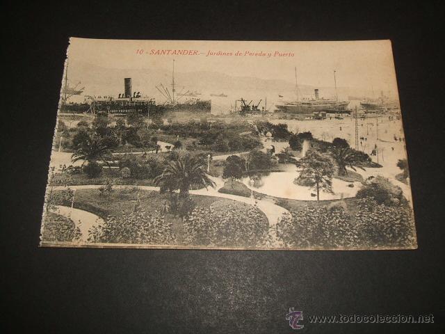 Postales: SANTANDER JARDINES DE PEREDA Y PUERTO - Foto 1