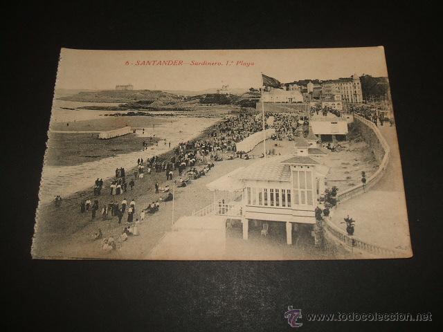 Postales: SANTANDER SARDINERO PRIMERA PLAYA - Foto 1