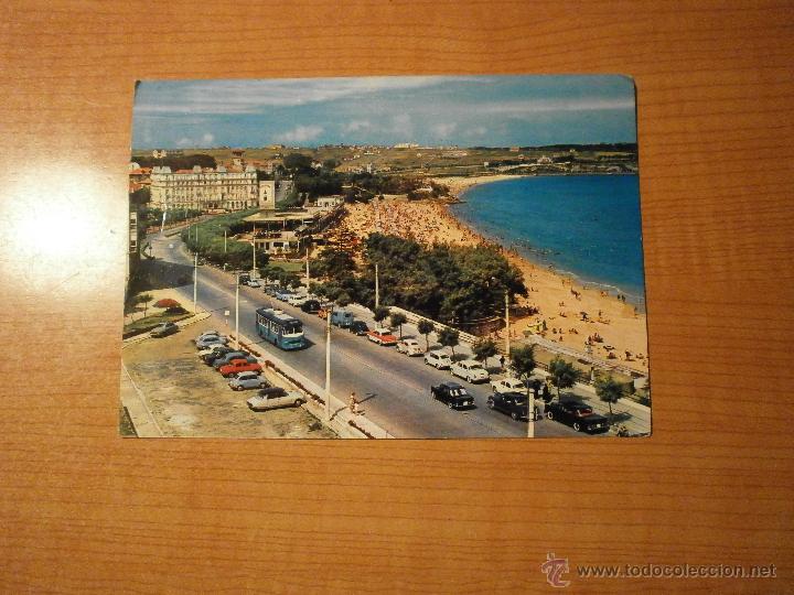 Cartoline: POSTAL SANTADER PANORAMICA DE LA PRIMERA PLAYA  CIRCULADA
