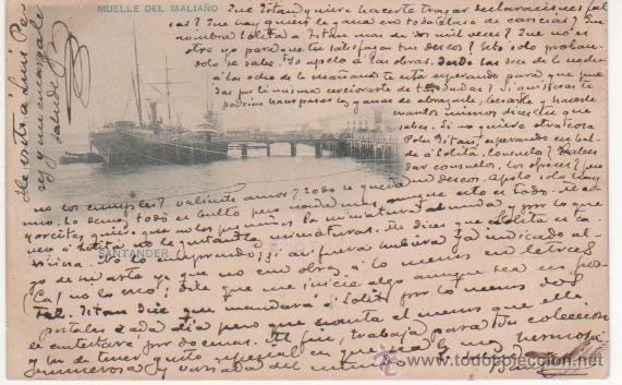 Postales: SANTANDER - MUELLE DE MALIA&Ntilde;O - Foto 1