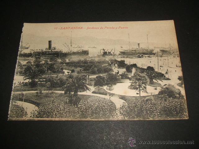Postales: SANTANDER JARDINES DE PEREDA Y PUERTO - Foto 1