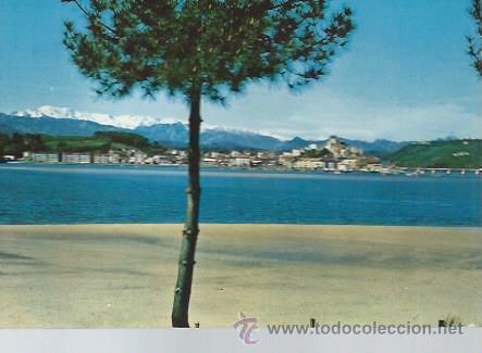 Postales: N&ordm; 2 SAN VICENTE DE LA BARQUERA AL FONDO LOS PICOS DE EUROPA, FOTO IMPERIO