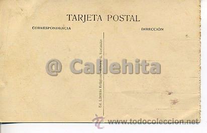 Postales: Santander. Monumento a Pereda. Ed. Librer&iacute;a Religiosa - Foto 2
