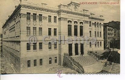 Postales: Santander. Instituto general. Ed. Librer&iacute;a Religiosa - Foto 1