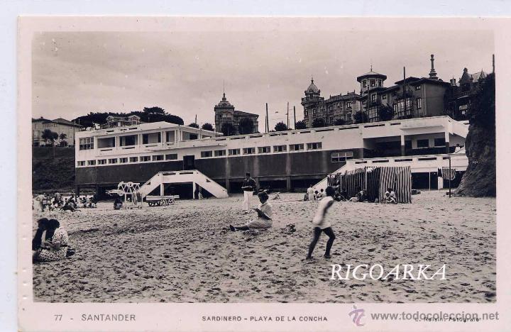 Postales: SANTANDER.- SARDINERO.-PLAYA DE LA CONCHA - Foto 1