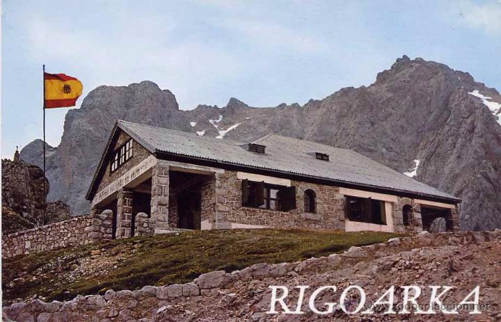 Cartes Postales: PICOS DE EUROPA.- REFUGIO DE ALIVA Y PE&Ntilde;A VIEJA