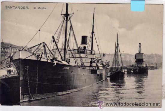 Postales: Santander. Cantabria. El Muelle. Casa Fuertes. Sin circular. - Foto 1