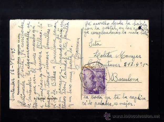 Postales: Postal de Santander. - Foto 2