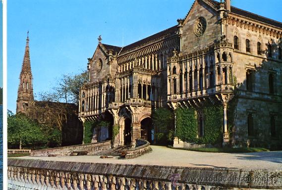 Postales: POSTAL PALACIO DEL MARQU&Eacute;S DE COMILLAS. CANTABRIA - Foto 1