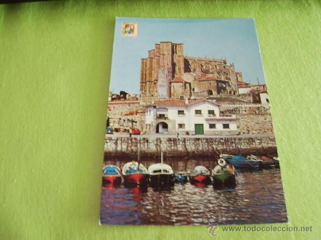 Postales: CASTRO URDIALES ( SANTANDER ) PUERTO E IGLESIA - Foto 1