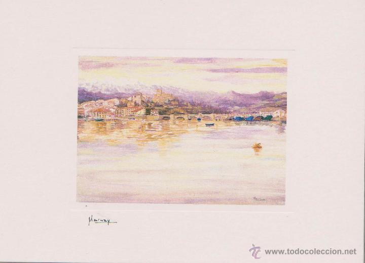 Postales: Postal Oleos de Marnay , cantabria en pintura , san vivente de la barquera