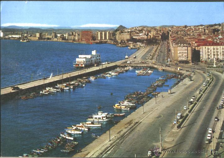 Postales: SANTANDER - VISTA DEL PUERTO - Foto 1