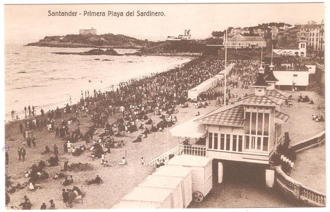 Postales: Santander - Primera Playa del Sardinero - Foto 1