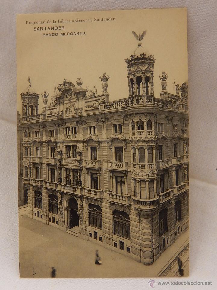 Postales: Santander. Banco Mercantil. Cantabria. - Foto 1