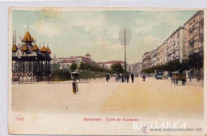 Postales: SANTANDER.- CALLE DE CALDERON - Foto 1
