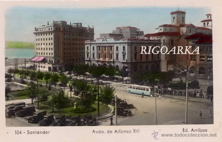 Postales: SANTNADER.- AVDA. DE ALFONSO XIII - Foto 1