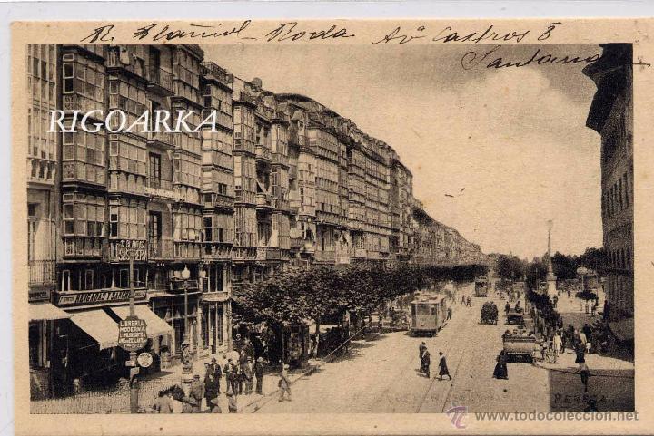 Postales: SANTANDER.- RIBERA Y PASEO DE PEREDA - Foto 1